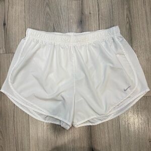 Nike Women's Dri-Fit White Running Shorts